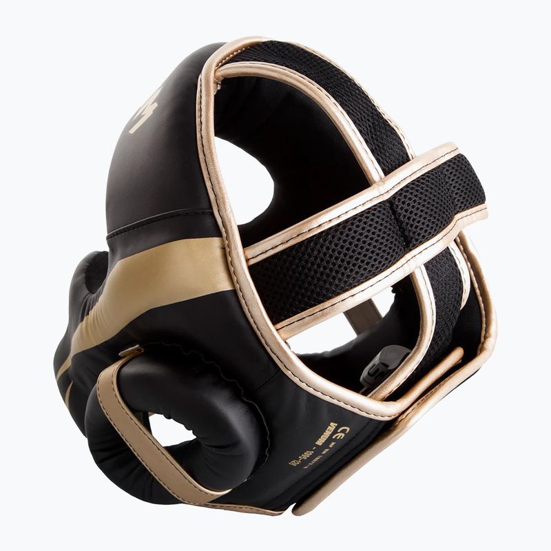 Boxerská helma Venum Elite černá/zlatá 7