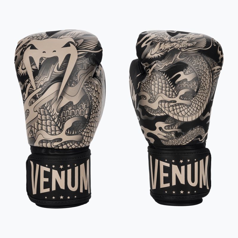Boxerské rukavice  Venum Dragon's Flight black/sand