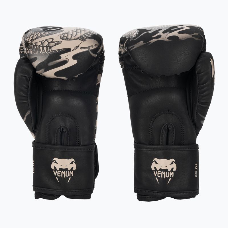 Boxerské rukavice  Venum Dragon's Flight black/sand 2
