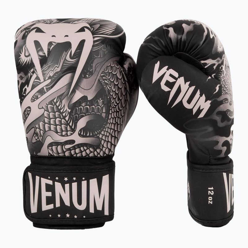 Boxerské rukavice  Venum Dragon's Flight black/sand 6
