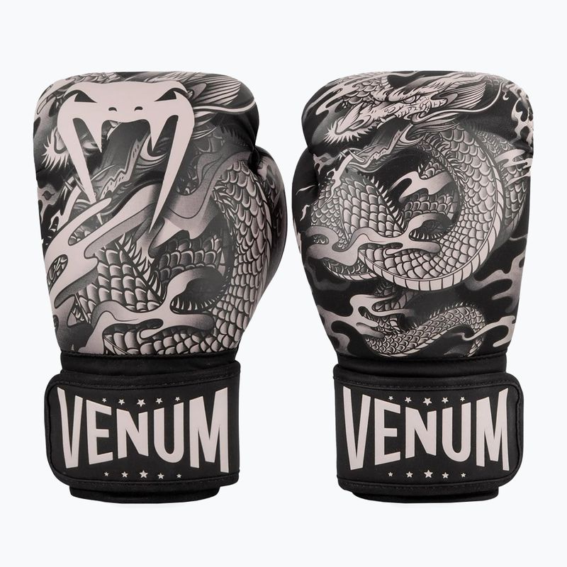 Boxerské rukavice  Venum Dragon's Flight black/sand 7