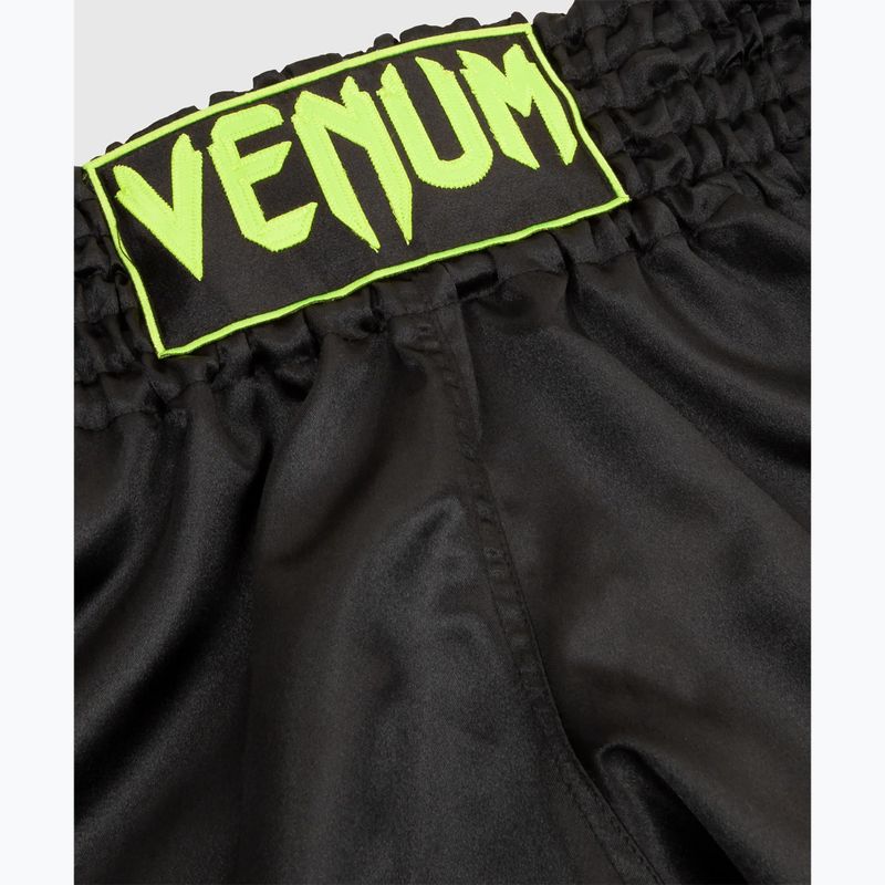 Tréninkové šortky Pánské Venum Classic Muay Thai balck/neo yellow 3