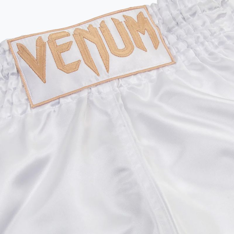 Pánské tréninkové šortky Venum Classic Muay Thai white/gold 3