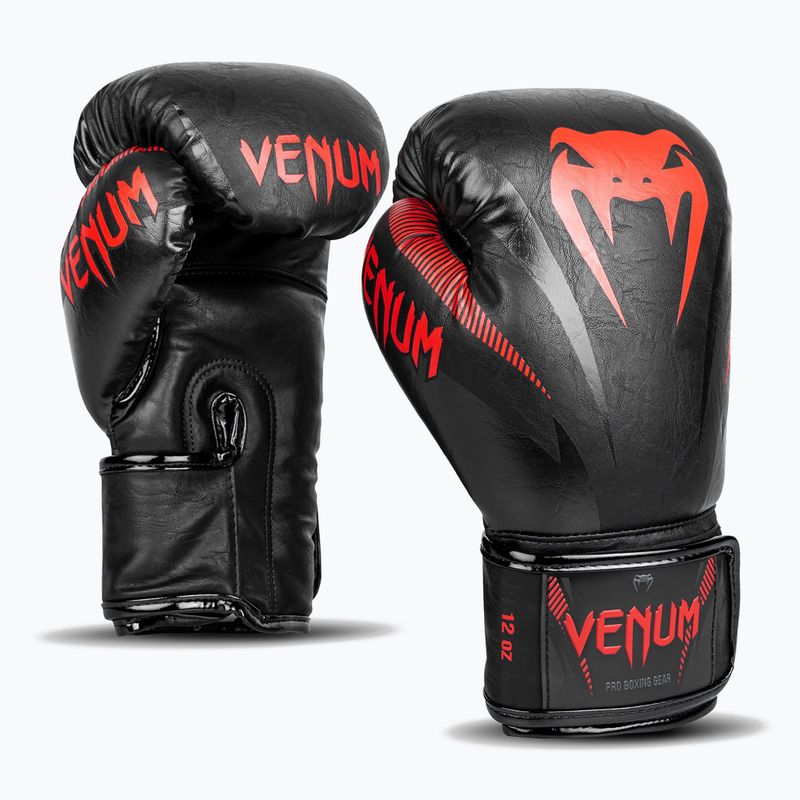 Boxerské rukavice Venum Impact černé VENUM-03284-100-10OZ 8