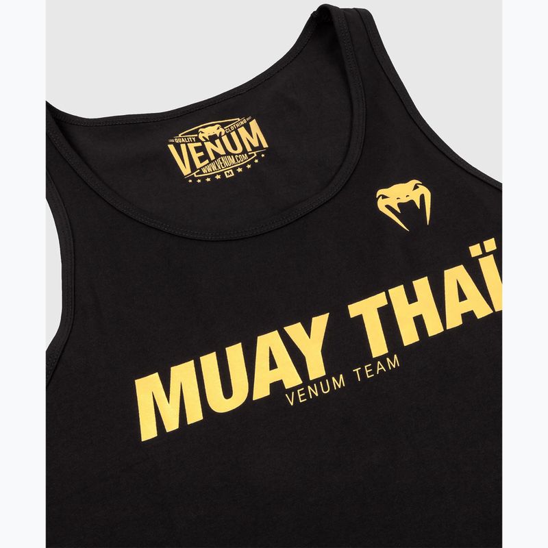 Pánské tílko Venum Muay Thai VT black/gold 4