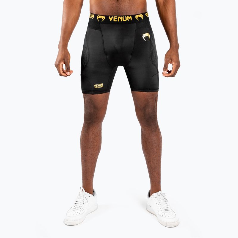 Pánské fitness kraťasy Venum G-Fit Compression black/gold