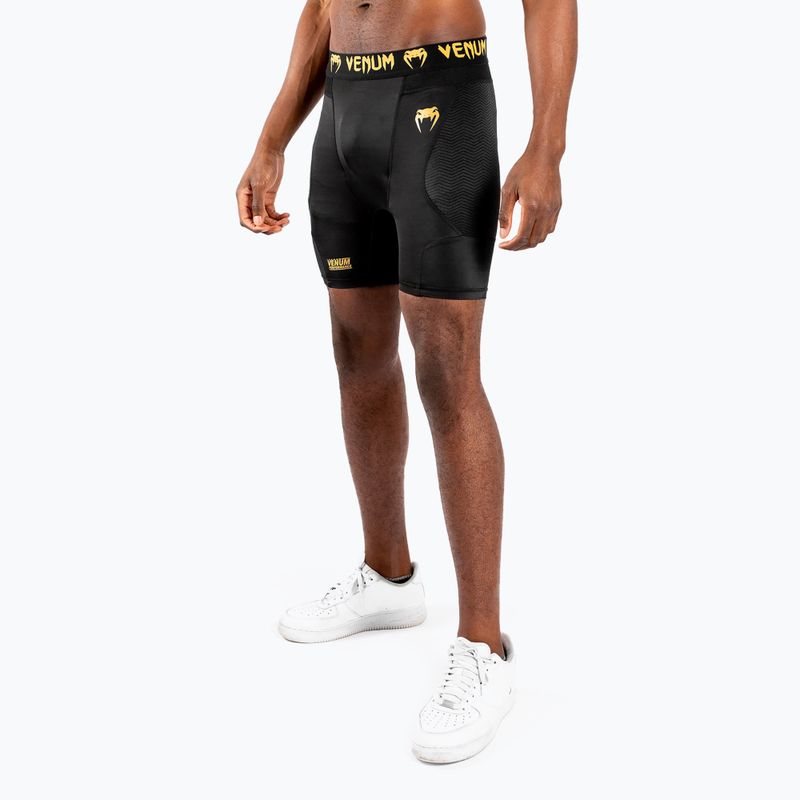 Pánské fitness kraťasy Venum G-Fit Compression black/gold 3