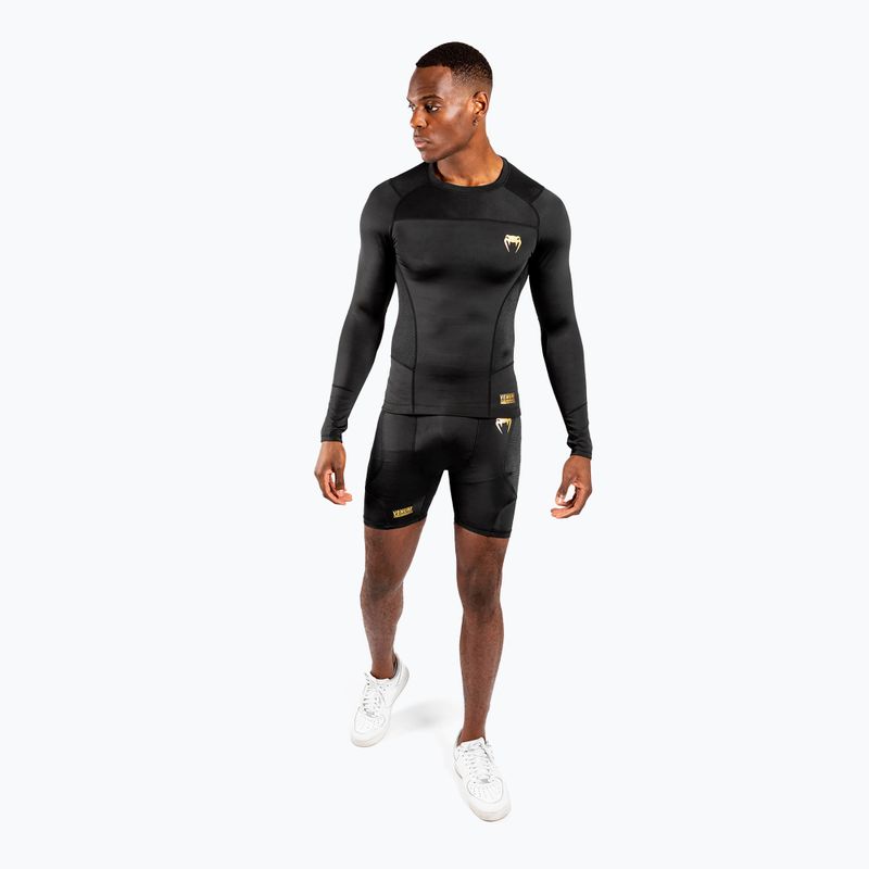 Pánské fitness kraťasy Venum G-Fit Compression black/gold 4