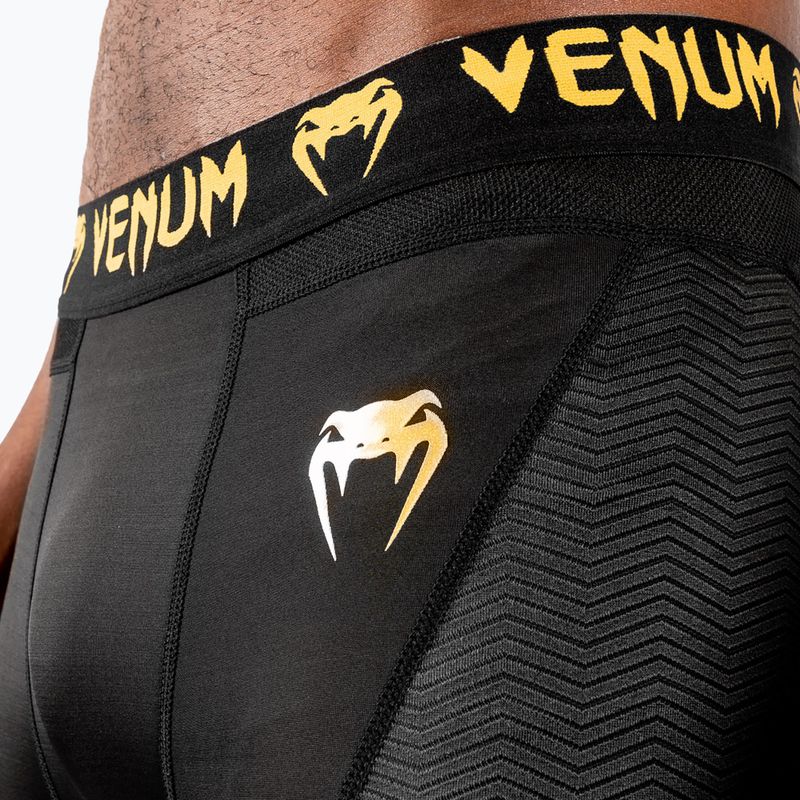 Pánské fitness kraťasy Venum G-Fit Compression black/gold 5