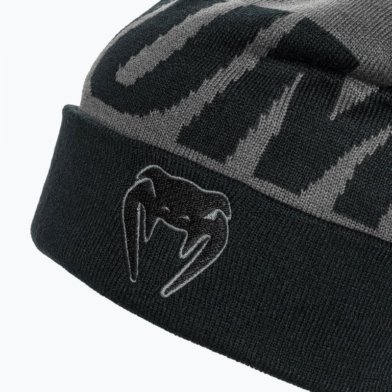 Zimní čepice Venum Elite Beanie With Pompom grey/black 4