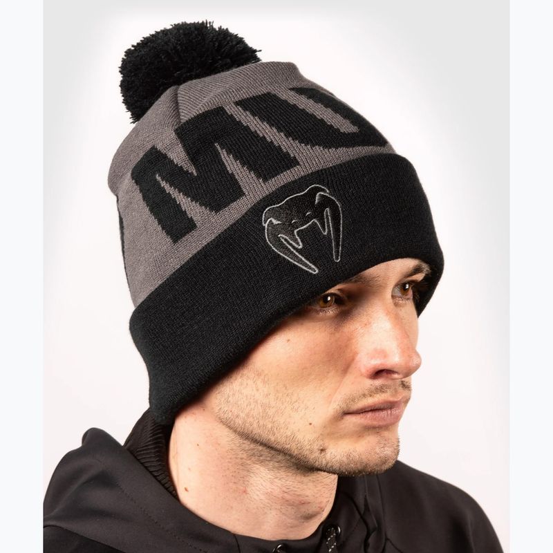 Zimní čepice Venum Elite Beanie With Pompom grey/black 6