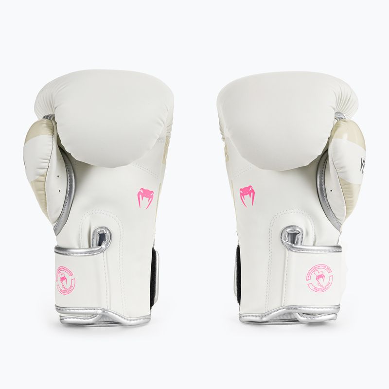 Pánské boxerské rukavice Venum Elite bílo-stříbrné 1392-574 2
