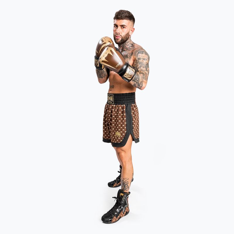 Pánské boxerské šortky Venum Monogram black/brown 2