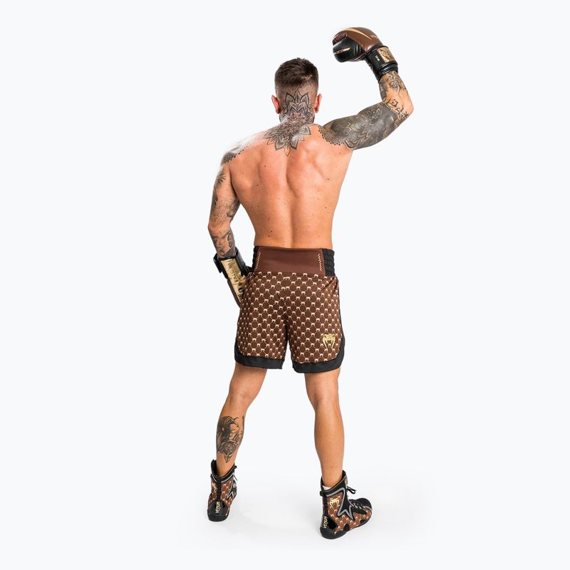Pánské boxerské šortky Venum Monogram black/brown 3