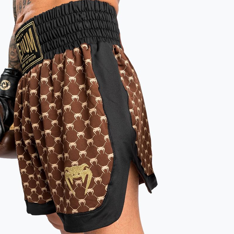 Pánské boxerské šortky Venum Monogram black/brown 8
