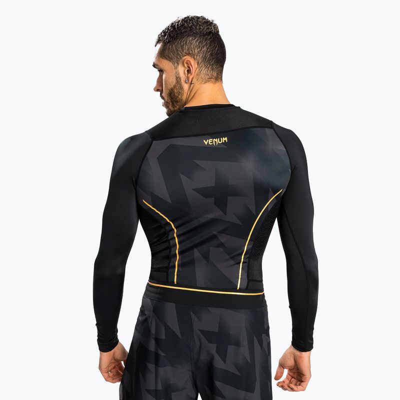 Rashguard longsleeve pánský Venum Razor Rashguard black/gold 2