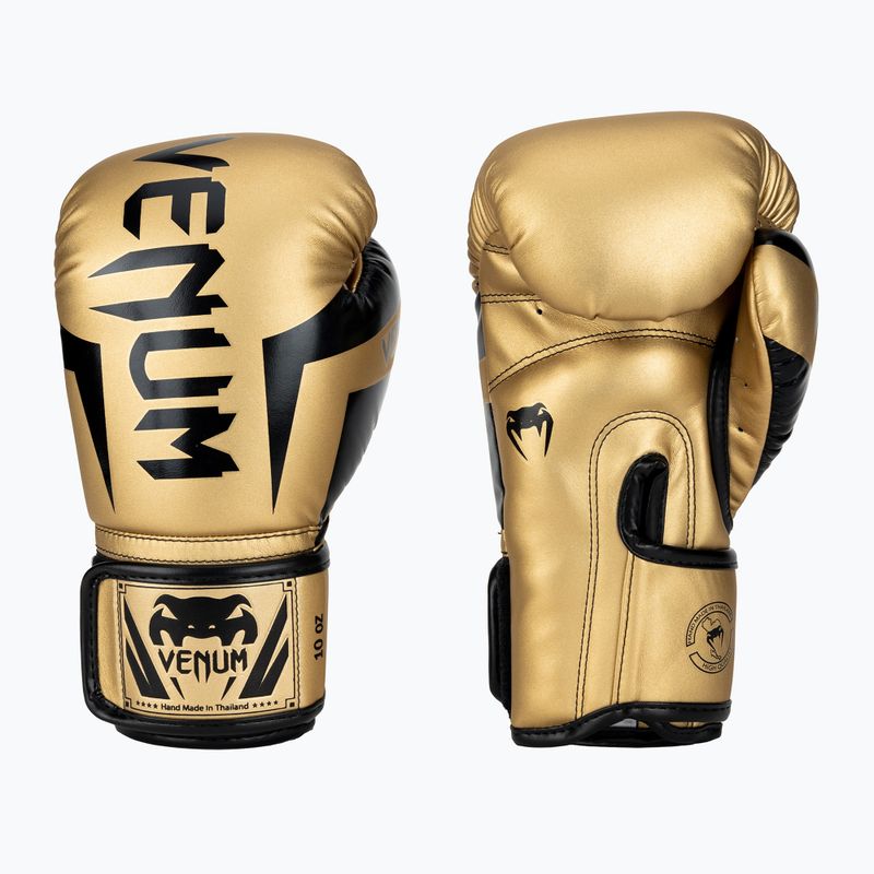 Venum Elite pánské boxerské rukavice zlaté a černé 1392-449
