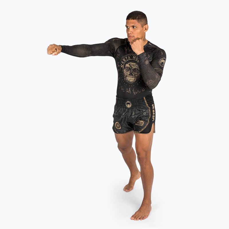 Rashguard longsleeve pánský Venum Santa Muerte Dark Side black/brown 2