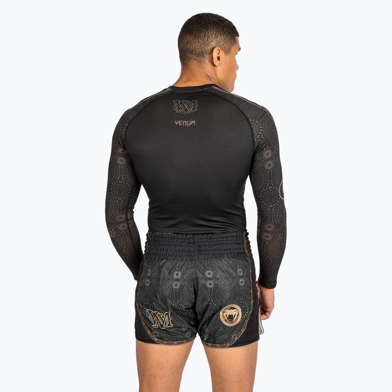 Rashguard longsleeve pánský Venum Santa Muerte Dark Side black/brown 4