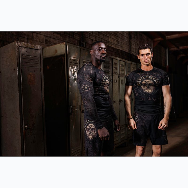 Rashguard longsleeve pánský Venum Santa Muerte Dark Side black/brown 7