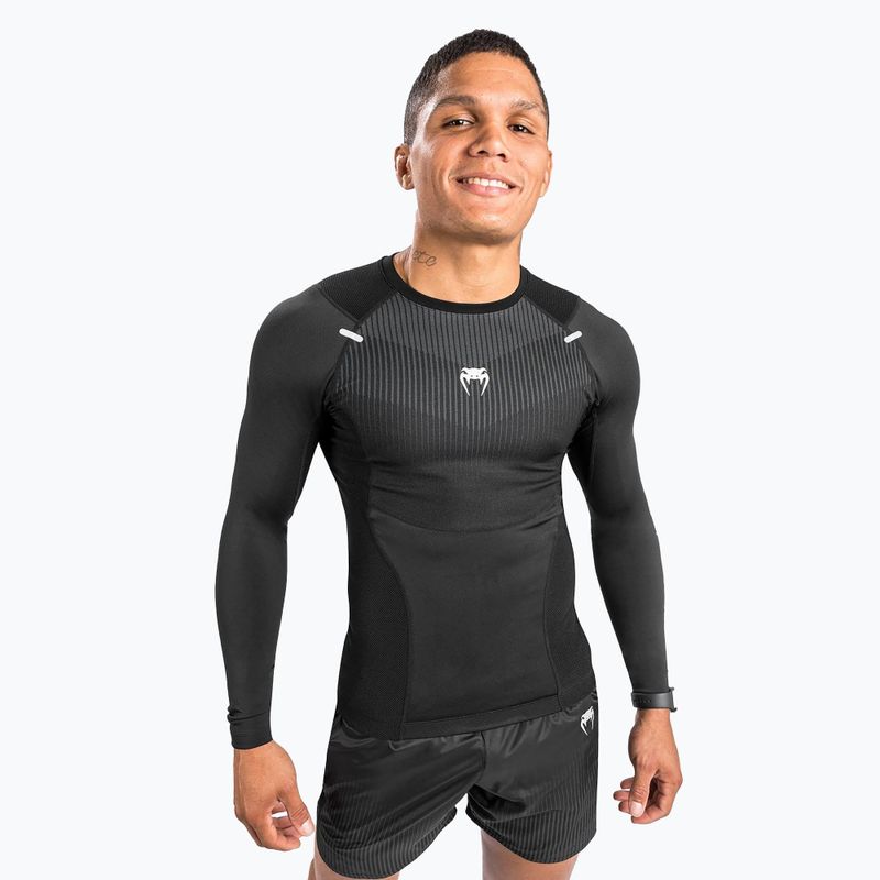 Rashguard longslevee pánský Venum Biomecha black/grey