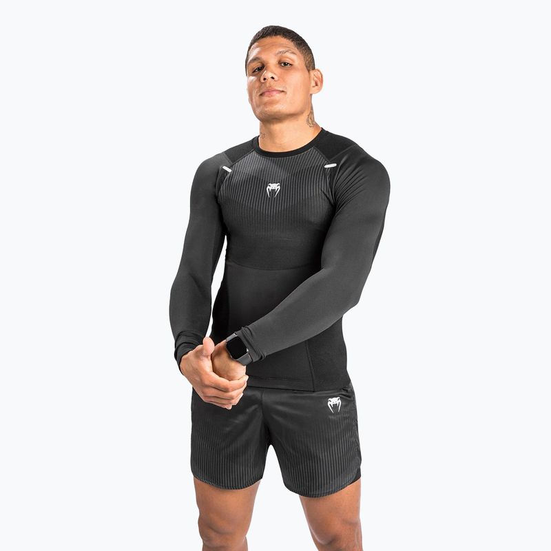 Rashguard longslevee pánský Venum Biomecha black/grey 2