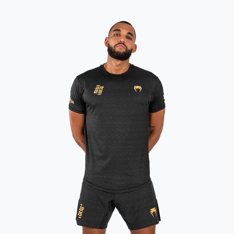 Pánské tréninkové tričko Venum X Ares 2.0 Dry Tech black/gold