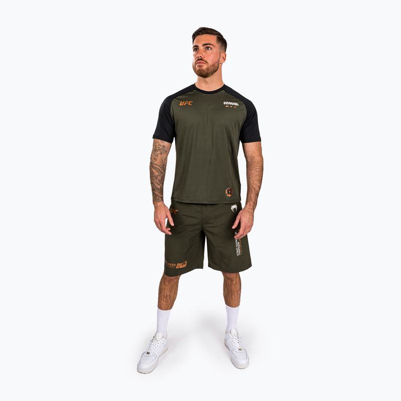 Pánské tričko Venum UFC By Adrenaline Fight Week Dry-Tech khaki 2