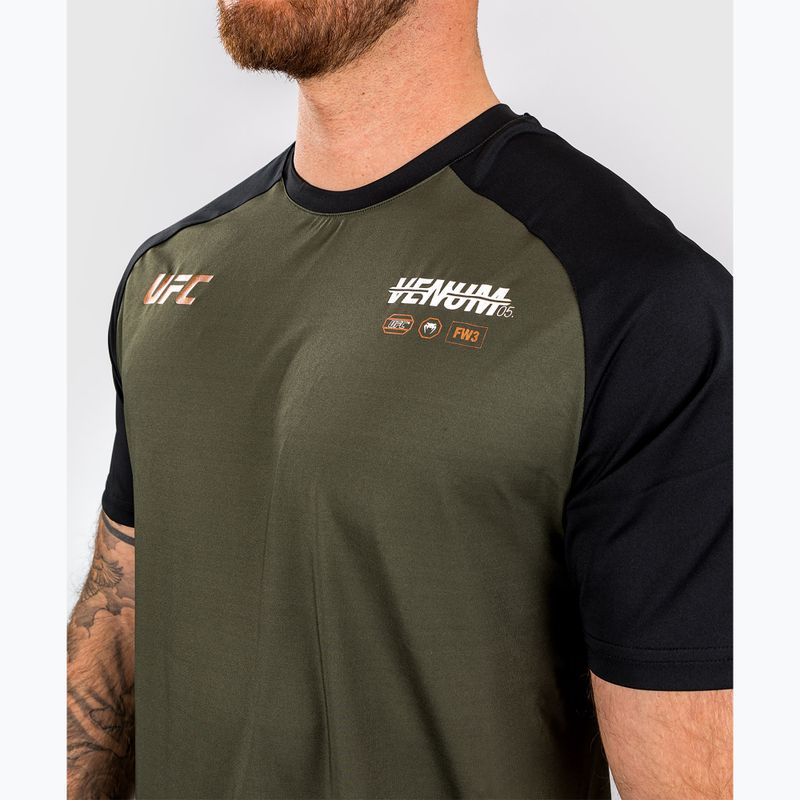 Pánské tričko Venum UFC By Adrenaline Fight Week Dry-Tech khaki 5