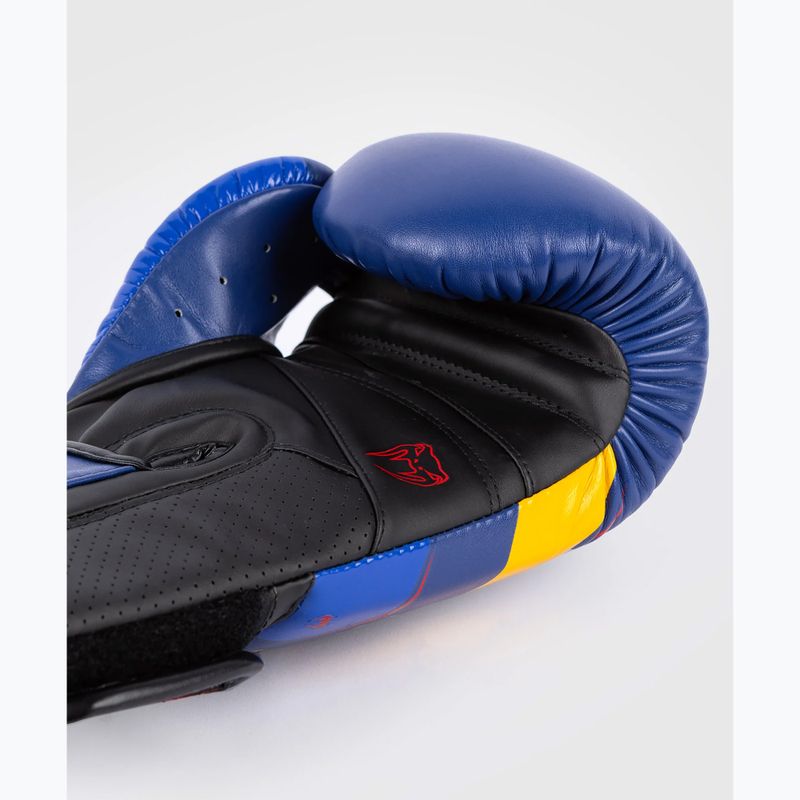 Pánské boxerské rukavice Venum Elite Evo blue/yellow 5