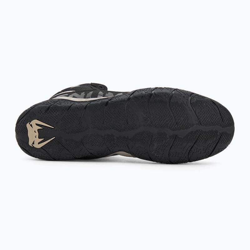 Boxerské boty  Venum Elite Wrestling black/sand 5