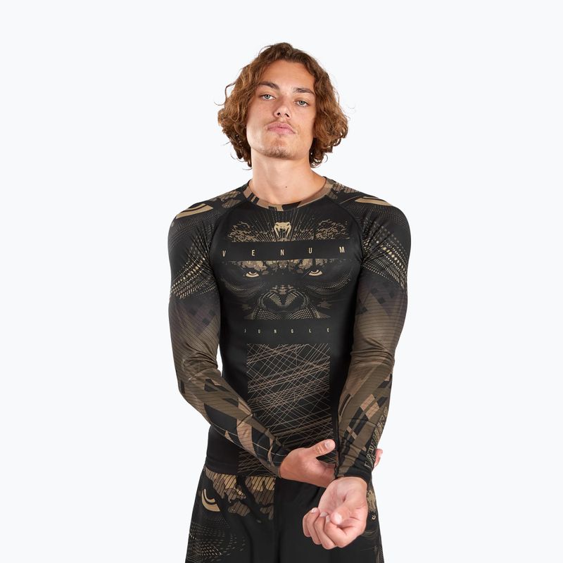 Pánský rashguard Venum Gorilla Jungle Rashguard sand/black 4