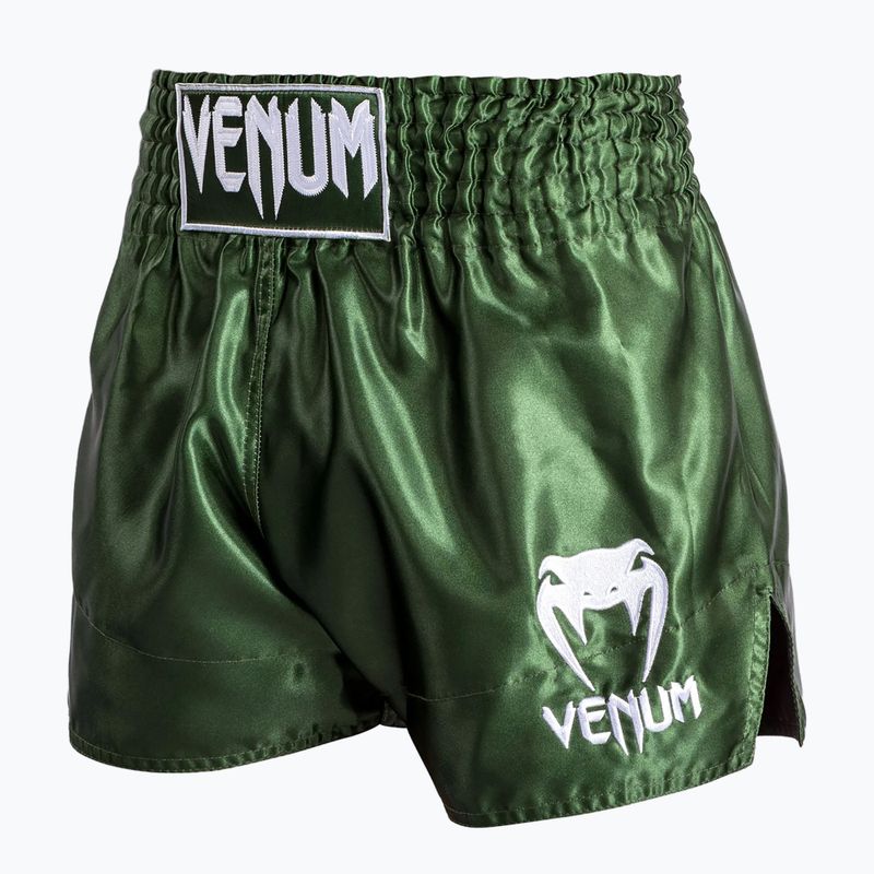 Pánské tréninkové šortky Venum Classic Muay Thai khaki/white 3