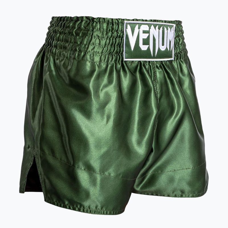 Pánské tréninkové šortky Venum Classic Muay Thai khaki/white 4