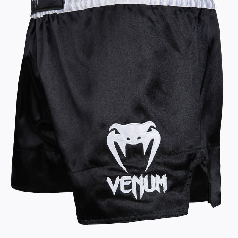Pánské tréninkové šortky Venum Classic Muay Thai black/white/gold 3