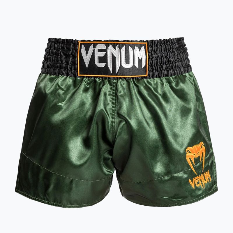 Pánské tréninkové šortky Venum Classic Muay Thai green/gold/black