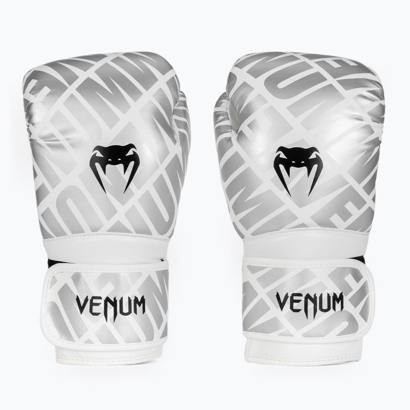 Boxerské rukavice Venum Contender 1.5 XT Boxing white/silver