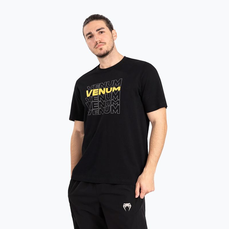 Pánské tričko Venum Vertigo black/yellow 3