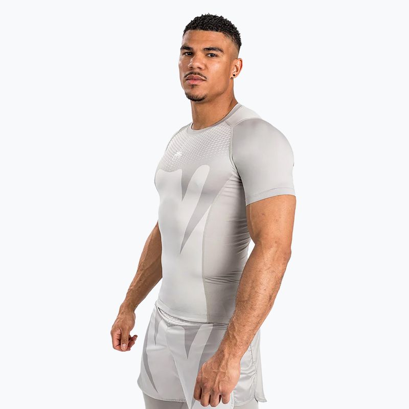 Pánské tričko Venum Attack Rashguard beige 3