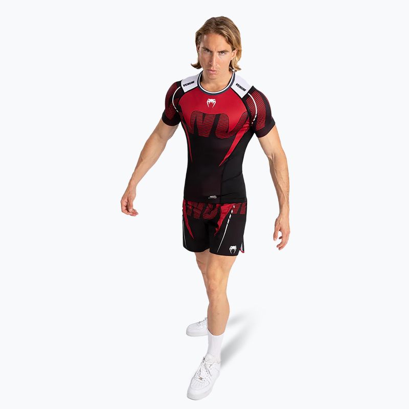 Pánské tričko Venum Adrenaline Rashguard SS black/red 2