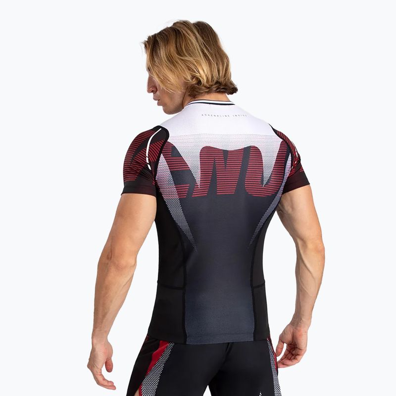 Pánské tričko Venum Adrenaline Rashguard SS black/red 3