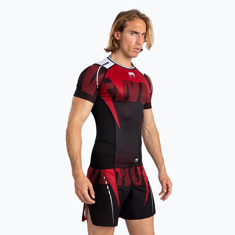 Pánské tričko Venum Adrenaline Rashguard SS black/red 4