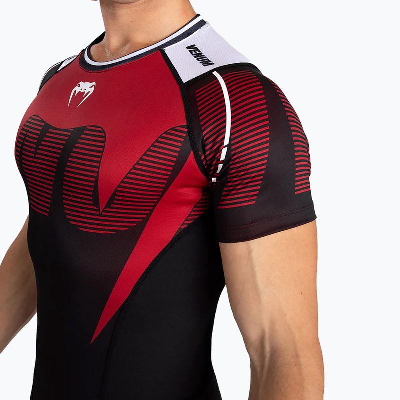 Pánské tričko Venum Adrenaline Rashguard SS black/red 5