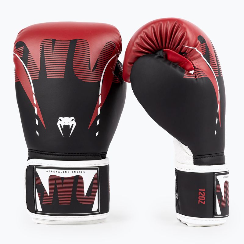 Venum Adrenaline Boxerské rukavice černá/červená 2