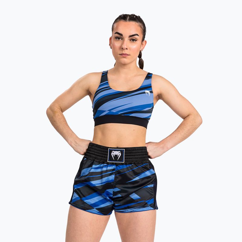 Dámské tréninkové šortky Venum Abyss Muay Thai shadow blue 2