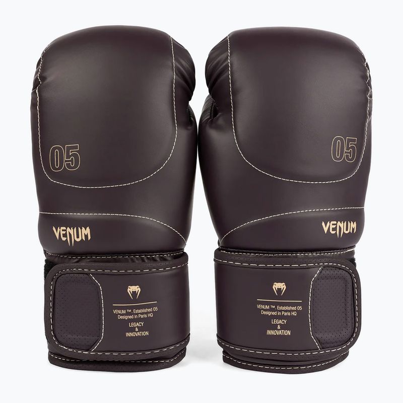 Pánské boxerské rukavice Venum Impact Evo 14 OZ chocolate 3