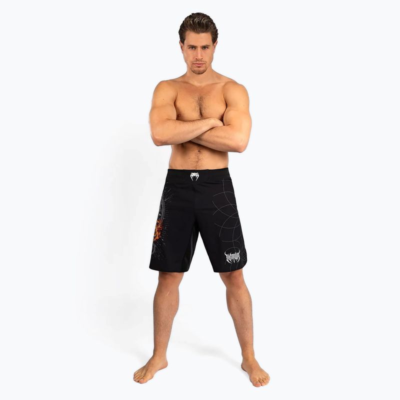 Pánské šortky  Venum Gladiator 5.0 Men’S Fight Shorts black/silver 2