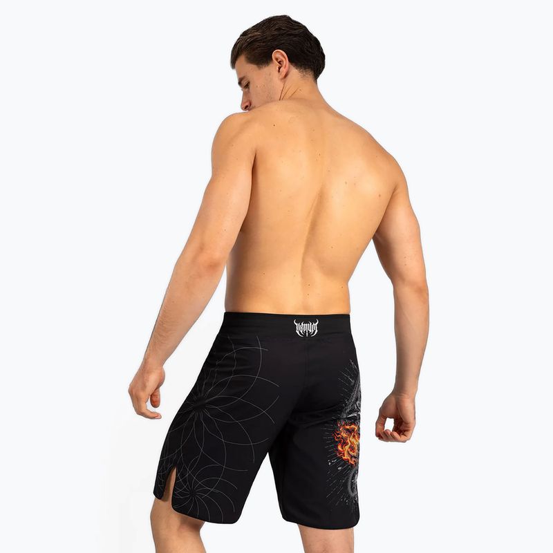 Pánské šortky  Venum Gladiator 5.0 Men’S Fight Shorts black/silver 3