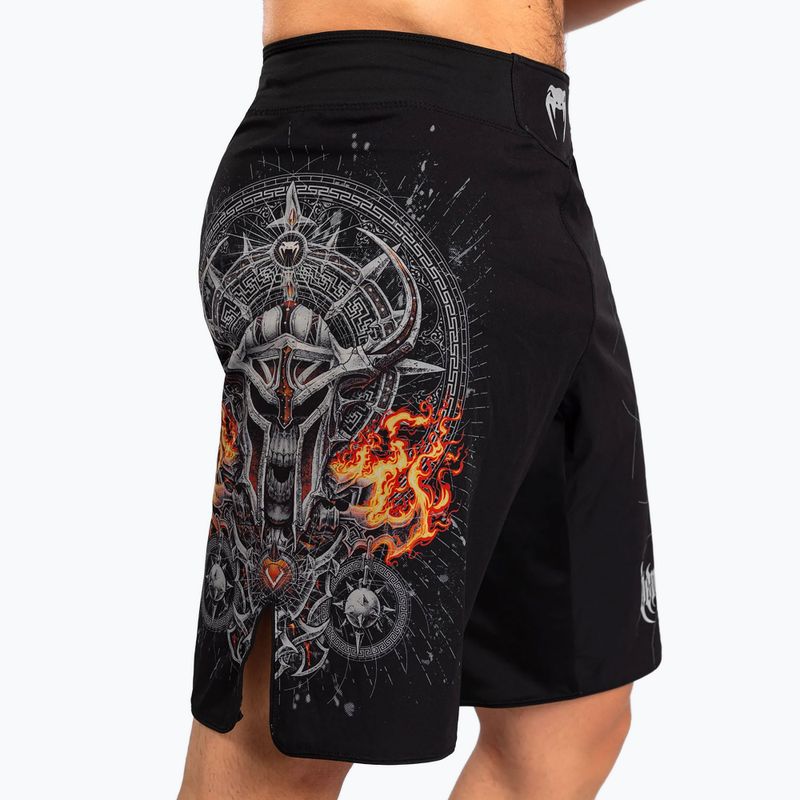 Pánské šortky  Venum Gladiator 5.0 Men’S Fight Shorts black/silver 4