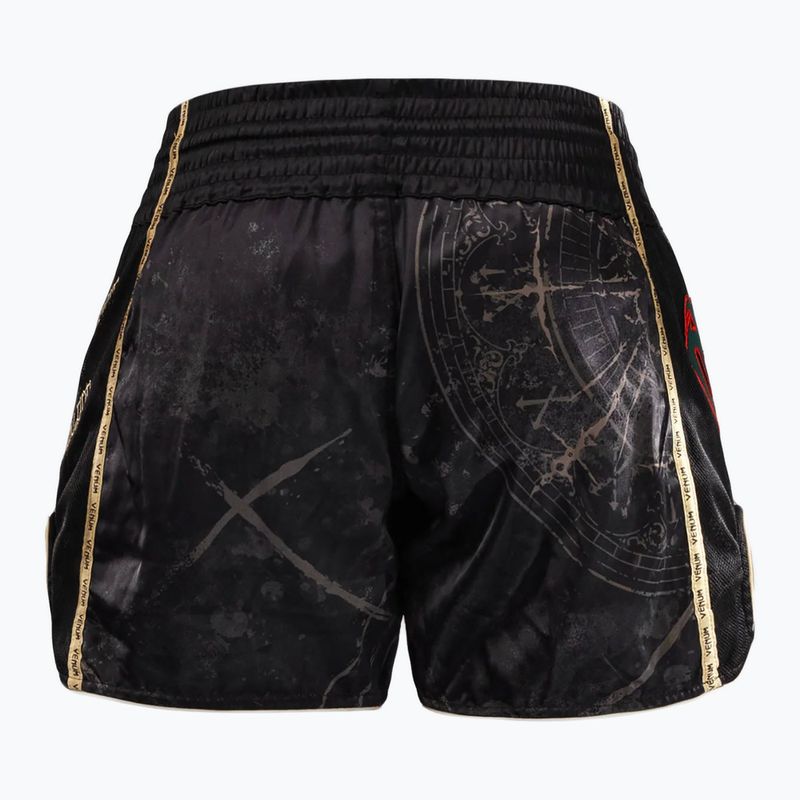 Pánské šortky Venum Santa Muerte 5.0 Muay Thai Shorts deep black/gold 2